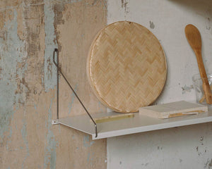 FRAMA WHITE STEEL WALL MOUNTED SHELF