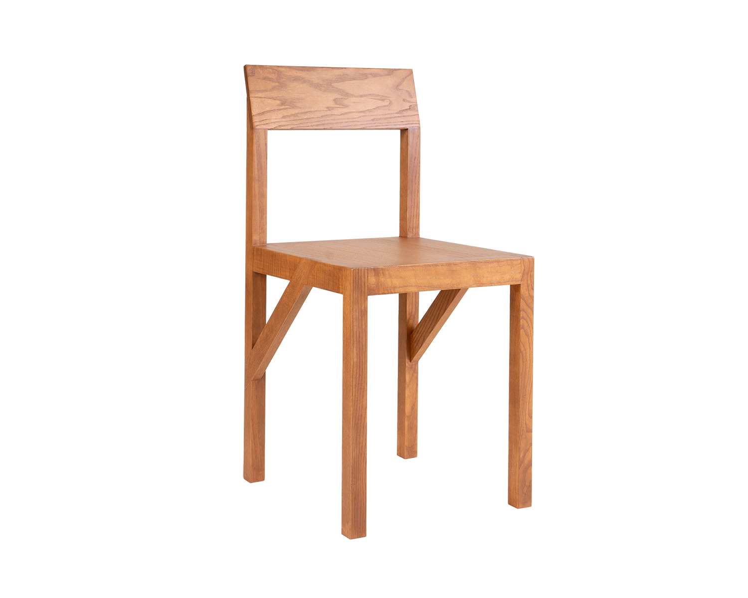Bracket Chair | Warm Brown Ash | Minimalist Elegance I FRAMA