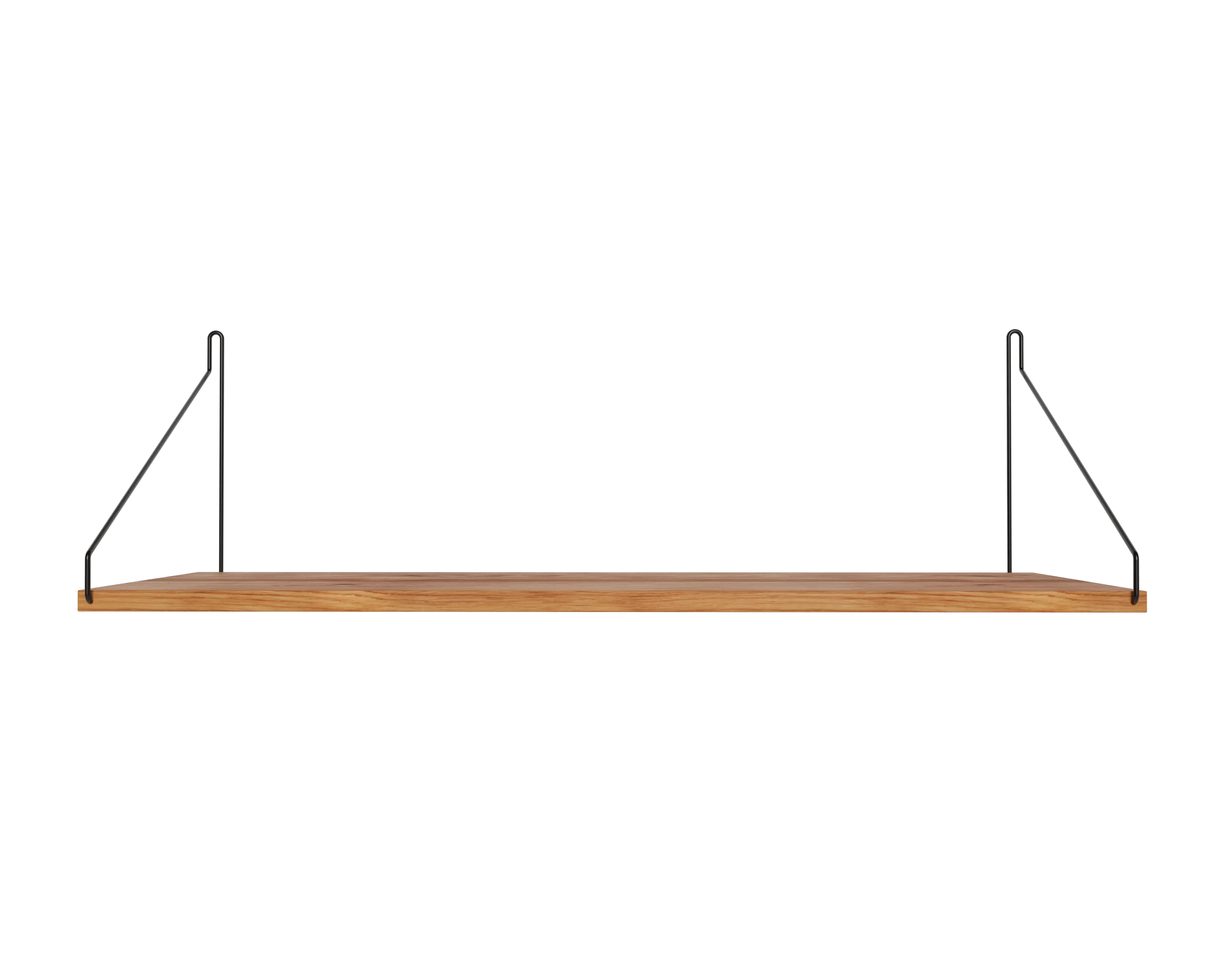 Single Shelf | Natural Oak / Black | D27 / W80 – FRAMA Single Shelf | Natural Oak / Black | D27 / W80 – FRAMA