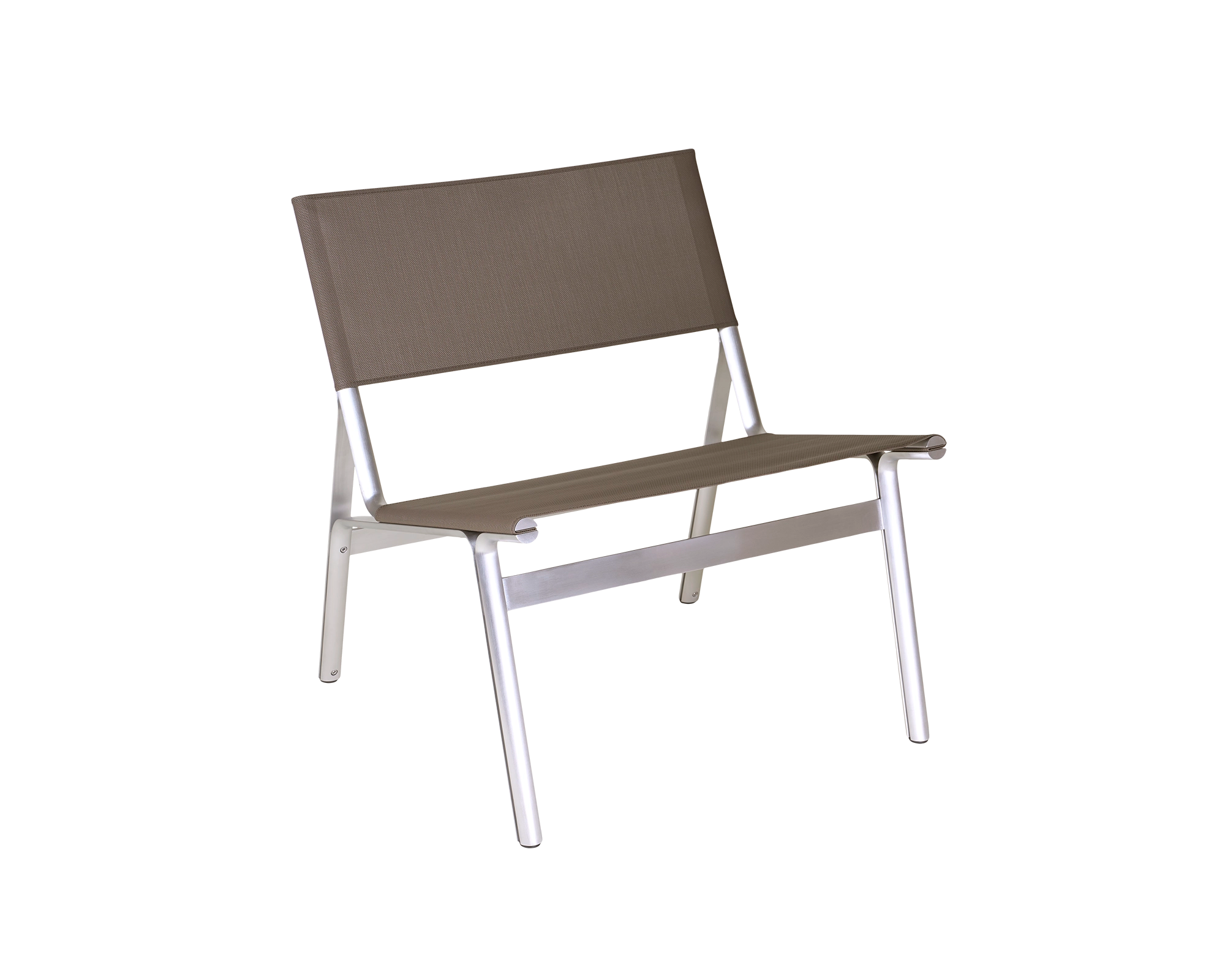 Union Easy Chair | Aluminum / Taupe Mesh | FRAMA