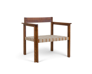 FRAMA Symmetry Easy Chair | Honey Ash Wood / Oat Fabric