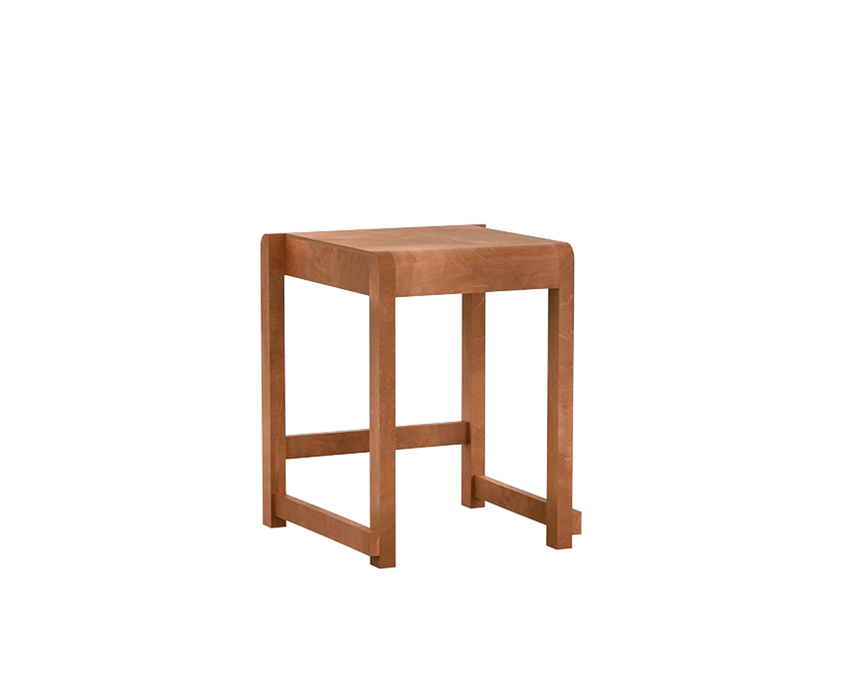 Assist Stool ブラウン 木製 Frama-Low-Stool-01-Warm-Brown-
