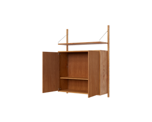 FRAMA Shelf Library Medium Cabinet Section | Natural Oak | H114.8 / W80