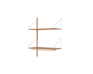 Shelf Library Add-on Hanger Section | Natural Oak | H114.8 / W80