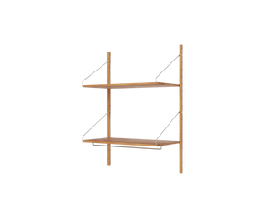 Shelf Library Hanger Section | Natural Oak | H114.8 / W80