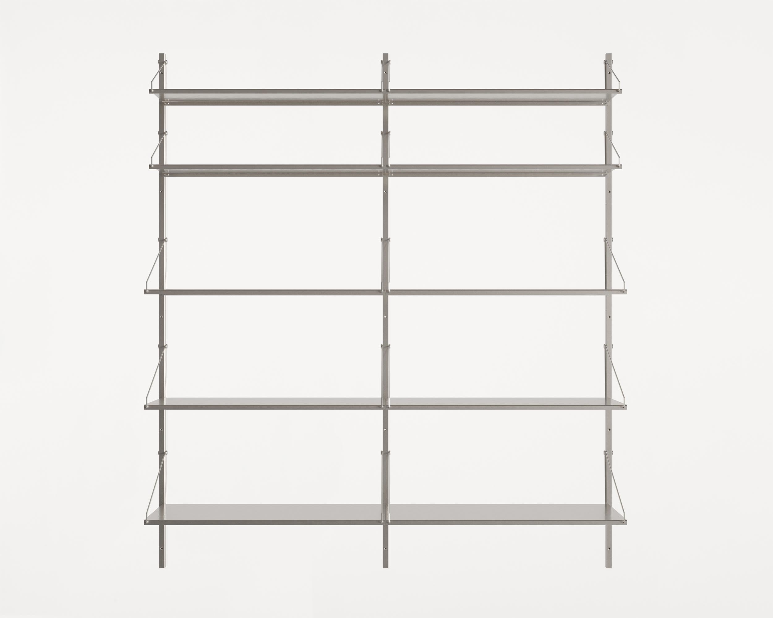 Shelf Library Add-on Section, Stainless Steel