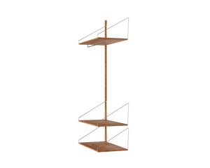 Shelf Library Add-on Hanger Section | Natural Oak | H185.2 / W80
