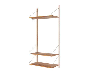 Shelf Library Hanger Section | Natural Oak | H185.2 / W80