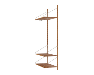 Shelf Library Hanger Section | Natural Oak | H185.2 / W80