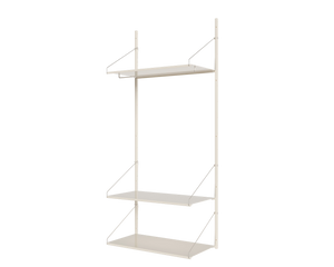 Shelf Library Hanger Section | Warm White Steel | H185.2 / W80