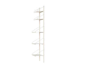 Shelf Library Single Section | Warm White Steel | H185.2 / W40