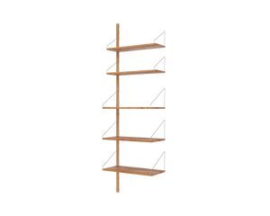 Shelf Library Add-on Section | Natural Oak | H185.2 / W60
