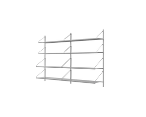 Shelf Library Double Section | Stainless Steel | H108.4 / W80