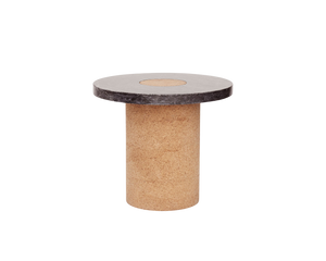 FRAMA Sintra Small Side Table in Black Marble Cork