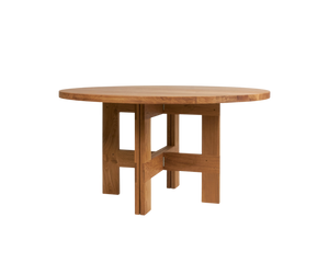 FRAMA Farmhouse Trestle Table | Oak | 140 Ø Round
