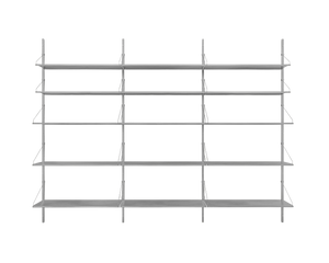 FRAMA Shelf Library Triple Section | Stainless Steel | H1852 / W80