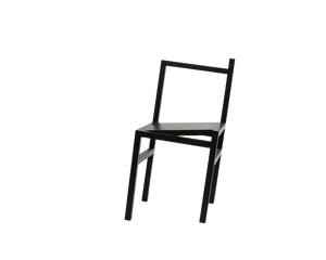 FRAMA 9.5° Asymmetric Chair in Black Ash