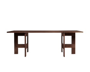 Farmhouse Trestle Table | Dark Oak | L220 Planks