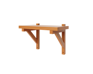 FRAMA Bracket Shelf | Warm Brown Pine | Small