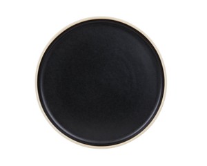 FRAMA Otto Ceramic Plate Set of Two | Black | Large