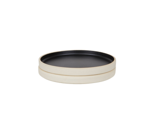 FRAMA Otto Ceramic Plate Set of Two | Black | Small