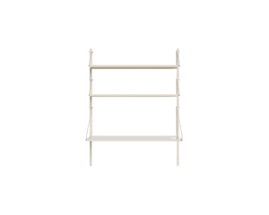 FRAMA Shelf Library Desk Section | Warm White Steel | H1084 / W80