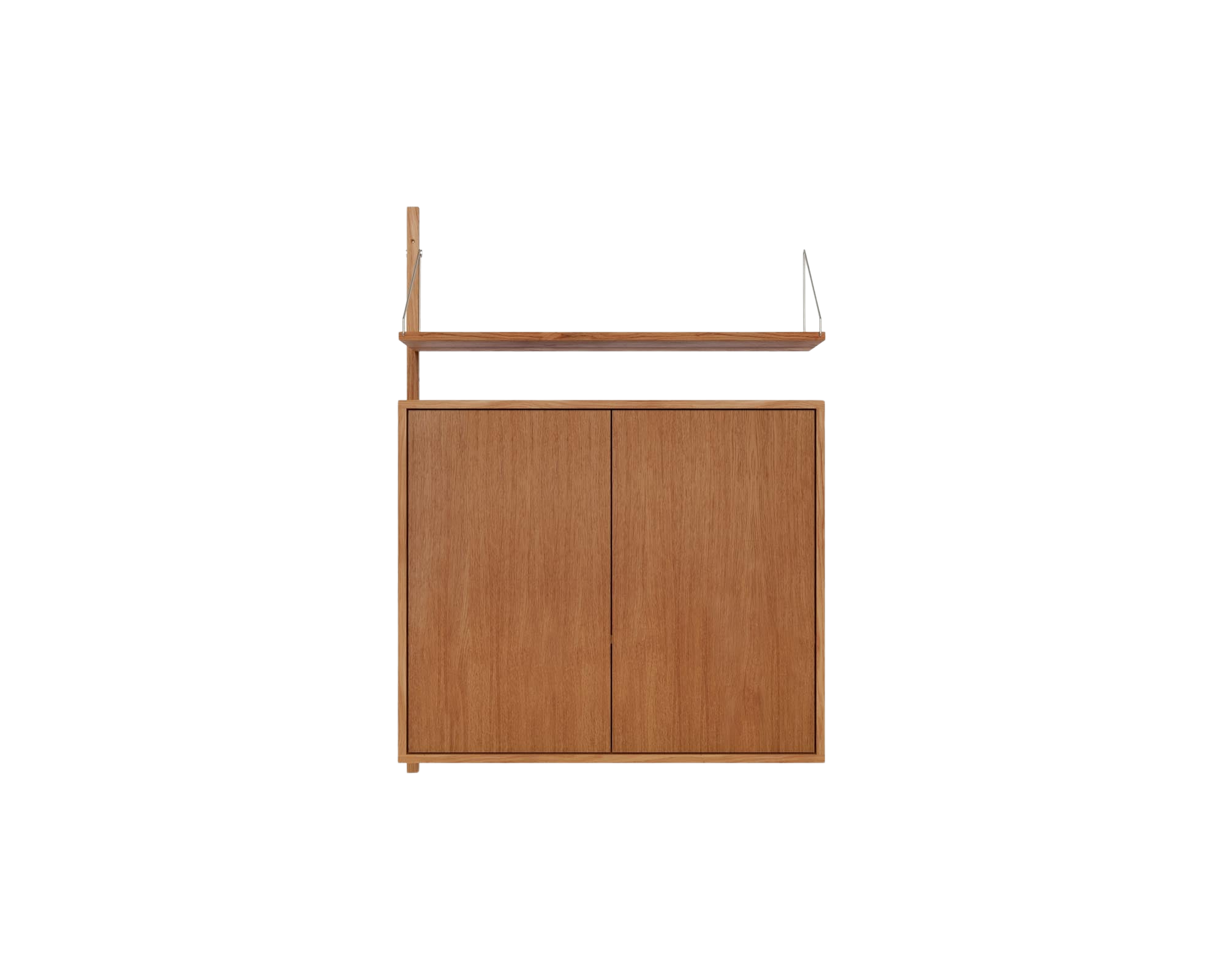 Shelf Library Medium Cabinet Add-on Section | Natural Oak | H114.8