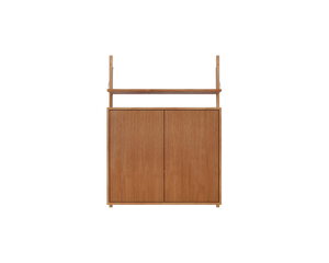 FRAMA Shelf Library Cabinet in Natural Oak Height 1148 and Width 80 cm