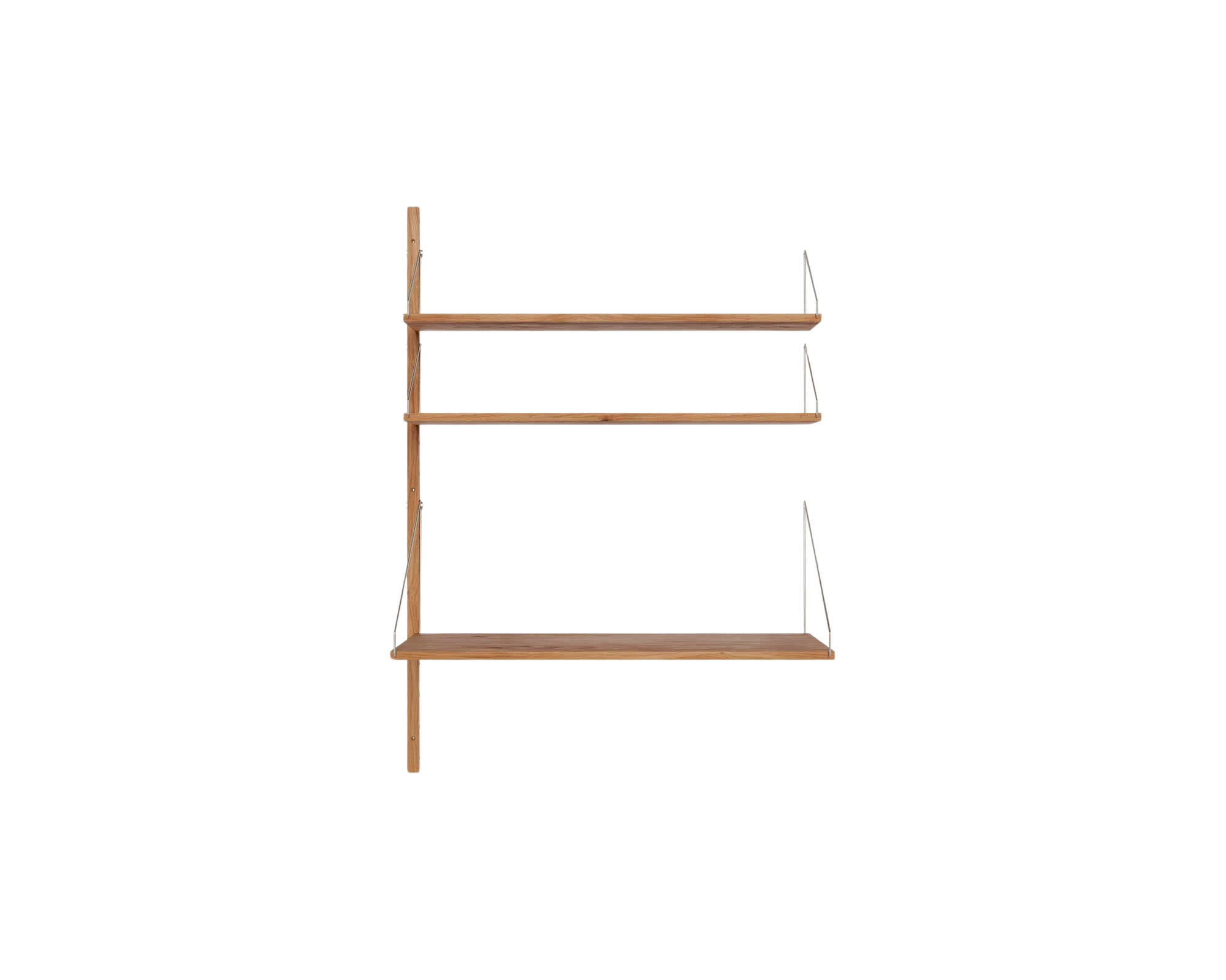 Shelf Library Add-on Desk Section | Natural Oak | H114.8 / W80 – FRAMA