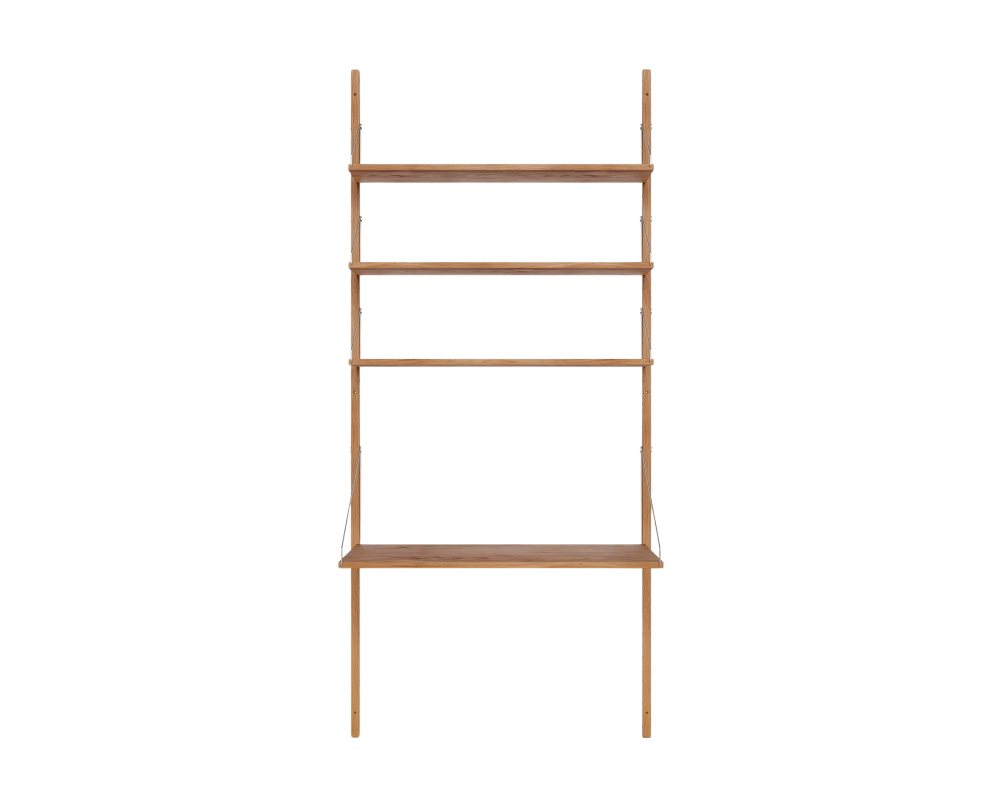 Shelf Library Desk Section | Natural Oak | H185.2 / W80 – FRAMA