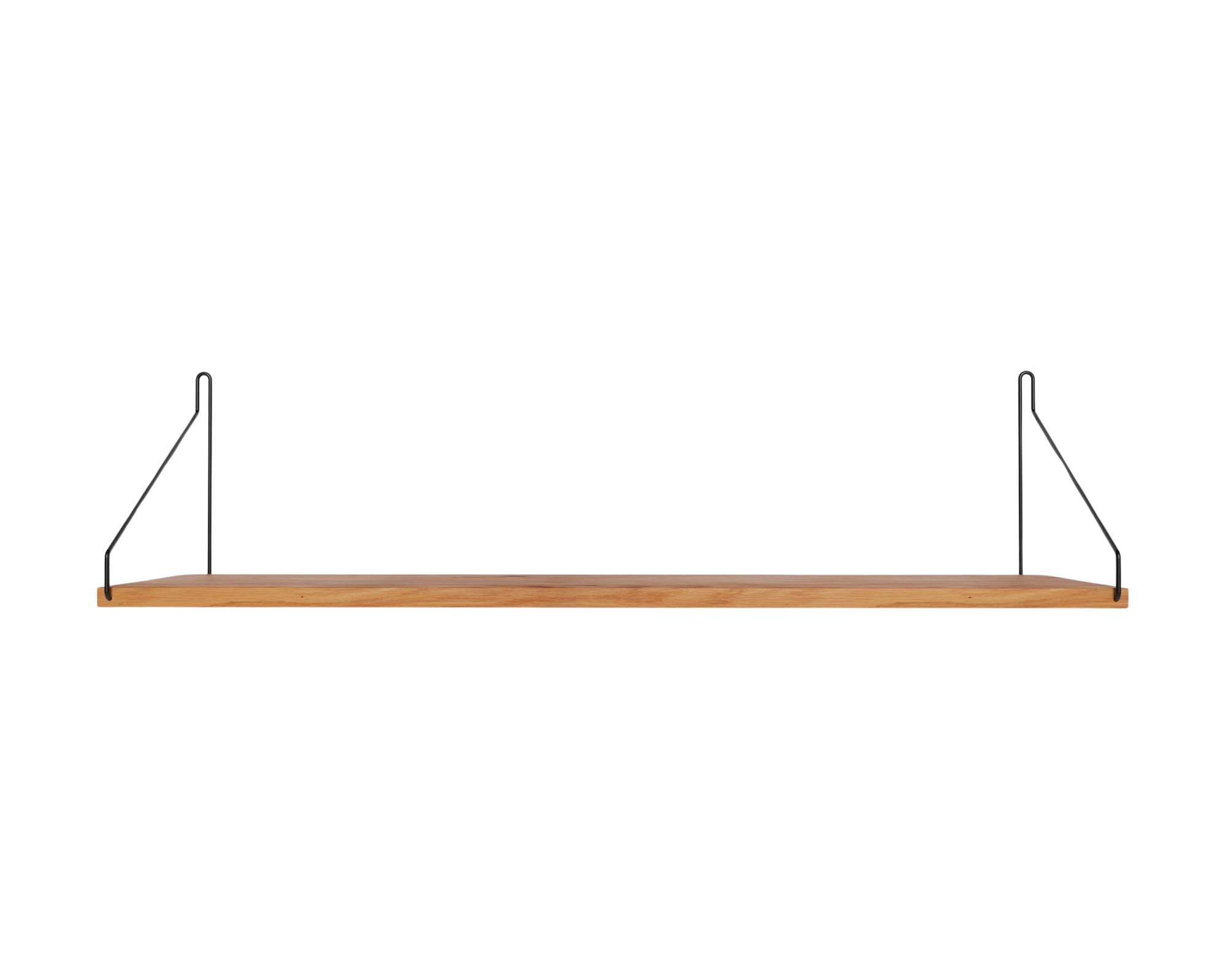 Single Shelf | Natural Oak / Black | D20 / W80 – FRAMA