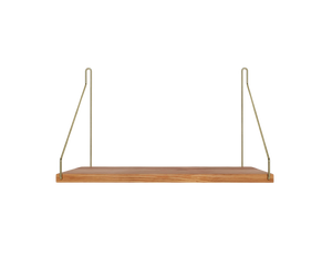 FRAMA Shelf Natural Oak D27/W40 Brass