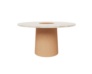 FRAMA Sintra Dining Table | White Marble / Cork