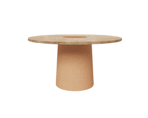 FRAMA Sintra Dining Table | Yellow Limestone / Cork