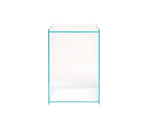 Rivet Box Table | Glass