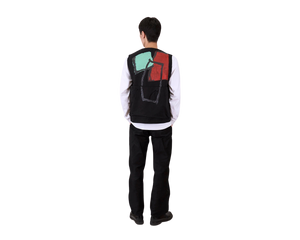 Toogood x FRAMA | Roper Gilet | Painted Cotton Green + Red