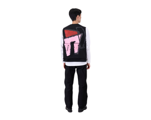 Toogood x FRAMA | Roper Gilet | Painted Cotton Pink + Red