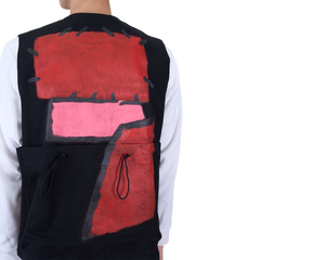 Toogood x FRAMA | Roper Gilet | Painted Cotton Red + Pink