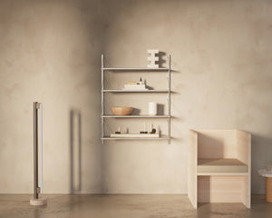 FRAMA Shelf Library Single Section | Stainless Steel | H1084 / W80