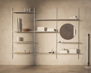 FRAMA Shelf Library Triple Section | Stainless Steel | H1852 / W80