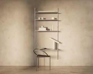 FRAMA Shelf Library Desk Section | Stainless Steel | H1852 / W80