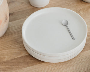 FRAMA Otto Ceramic Plate Set of Two | White | Large