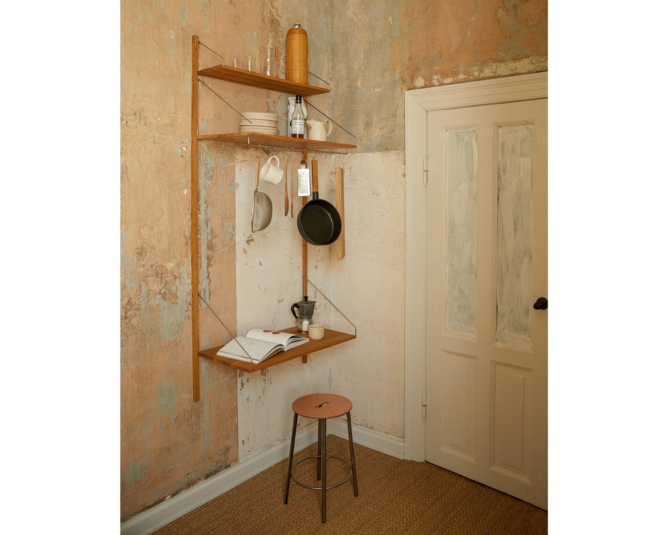 Shelf Library Hanger Section | Natural Oak | H185.2 / W80 – FRAMA