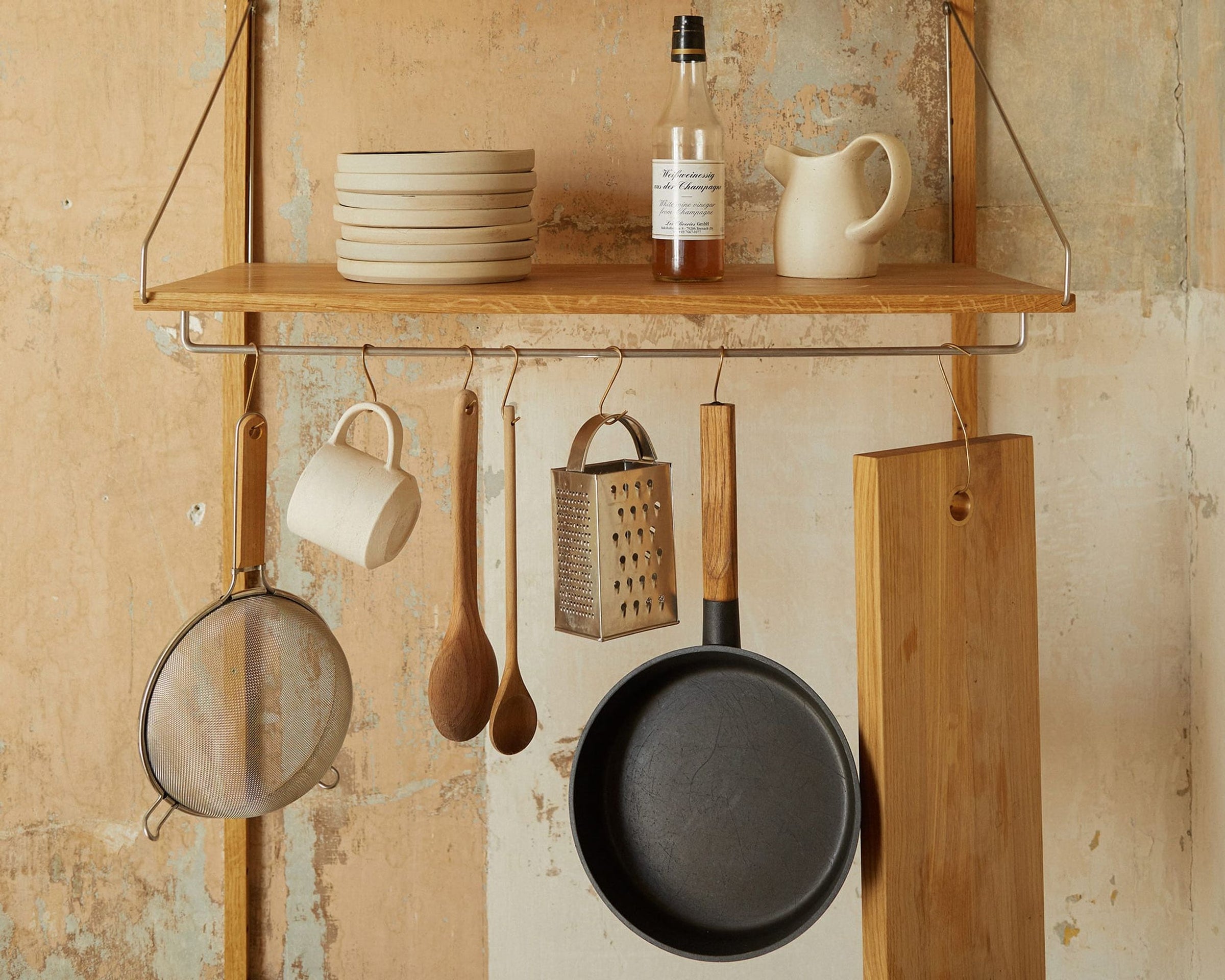 Shelf Library Hanger Section | Natural Oak | H185.2 / W80 – FRAMA