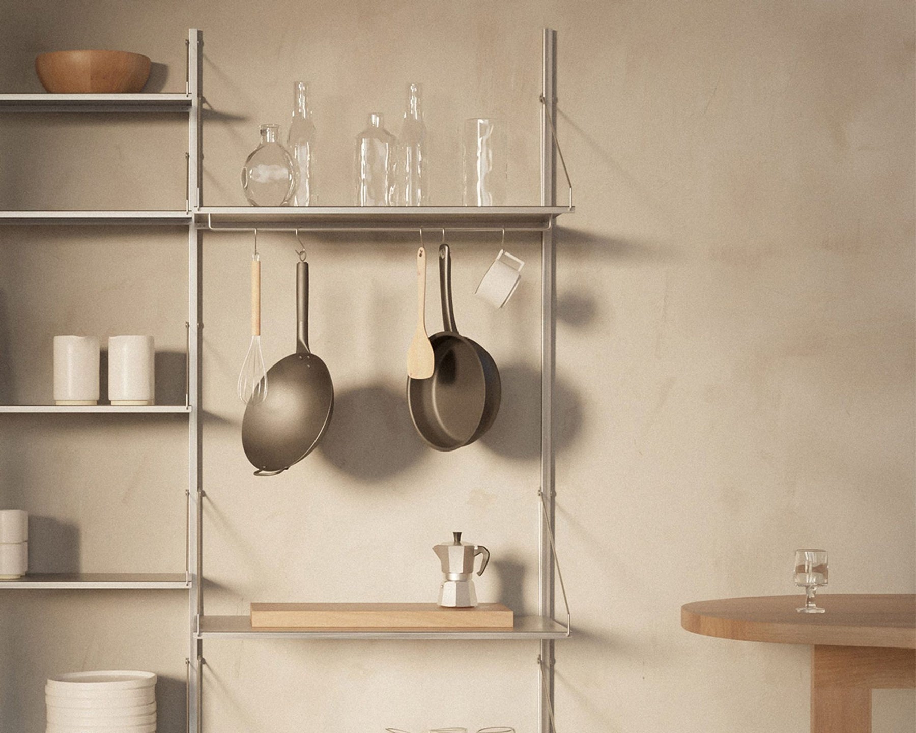 Shelf Library Hanger Section | Stainless Steel | H1852 / W80 – FRAMA
