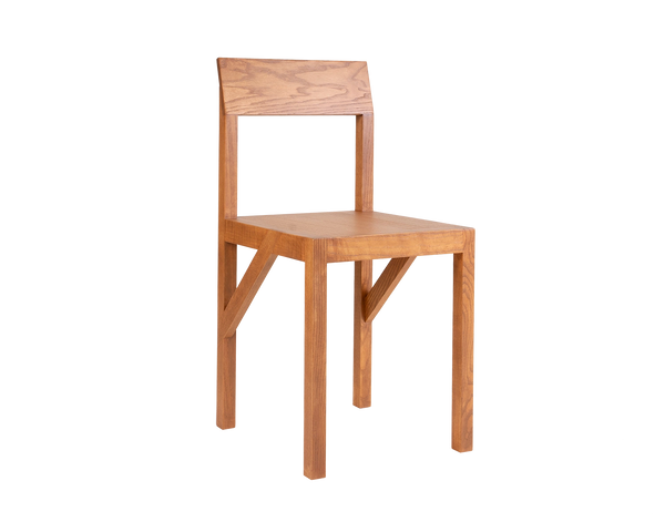 Bracket Chair | Warm Brown Ash | Minimalist Elegance I FRAMA