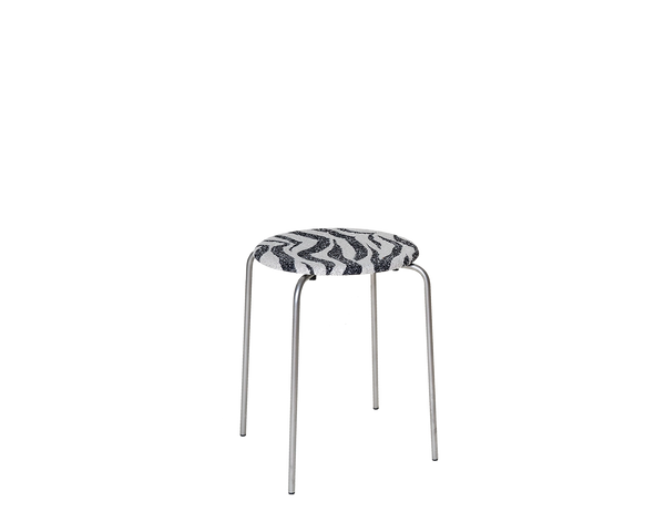 Petit Rond Stool | Stainless Steel / Zebra Fabric – FRAMA
