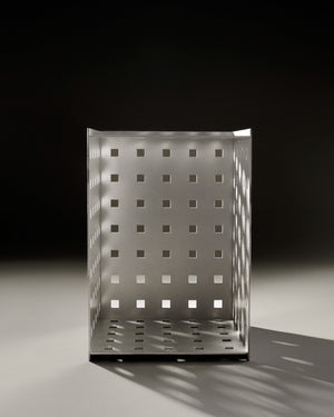 Rivet Box Table | Perforated Aluminum – FRAMA Rivet Box Table | Perforated Aluminum – FRAMA