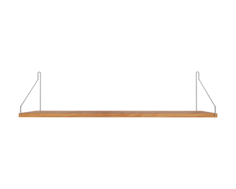 Single Shelf - Natural Oak and Stainless Steel | FRAMA