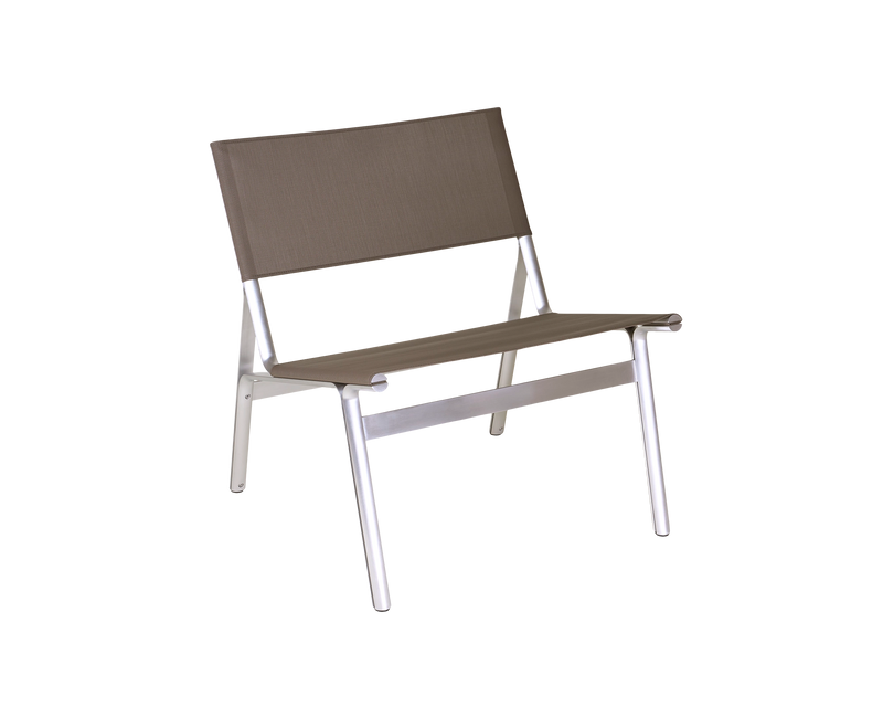 Francfrancファブリックアームチェア Union Easy Chair | Aluminum / Taupe Mesh | FRAMA